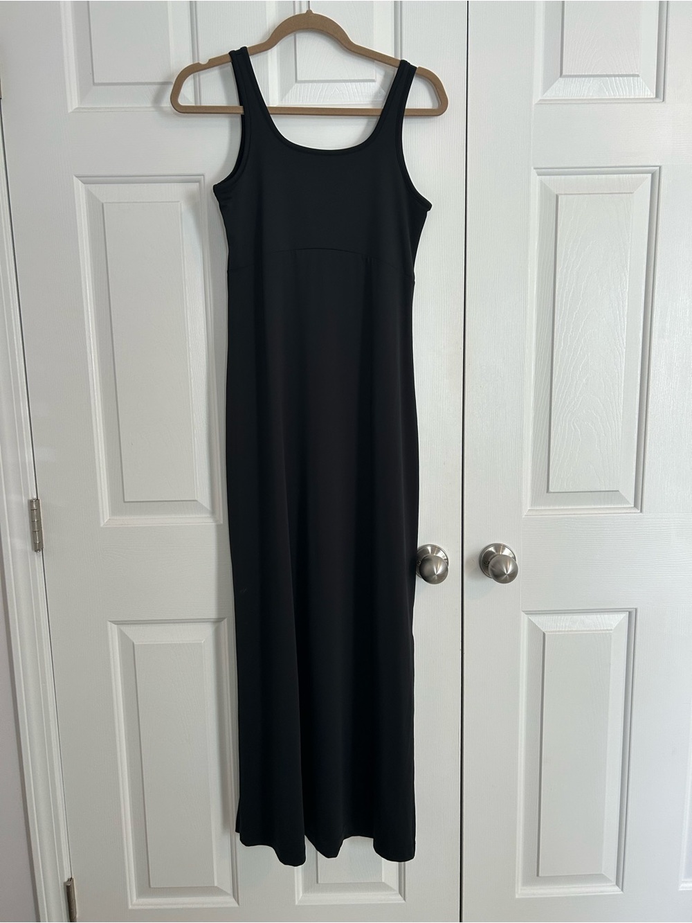 Ladies Black Quick Dry Maxi Dress